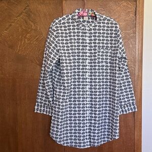 Sonoma Intimates hedgehog print cotton sleep shirt nightgown long sleeve